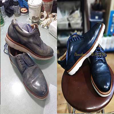Leather shoes customization process Leather shoes customization process